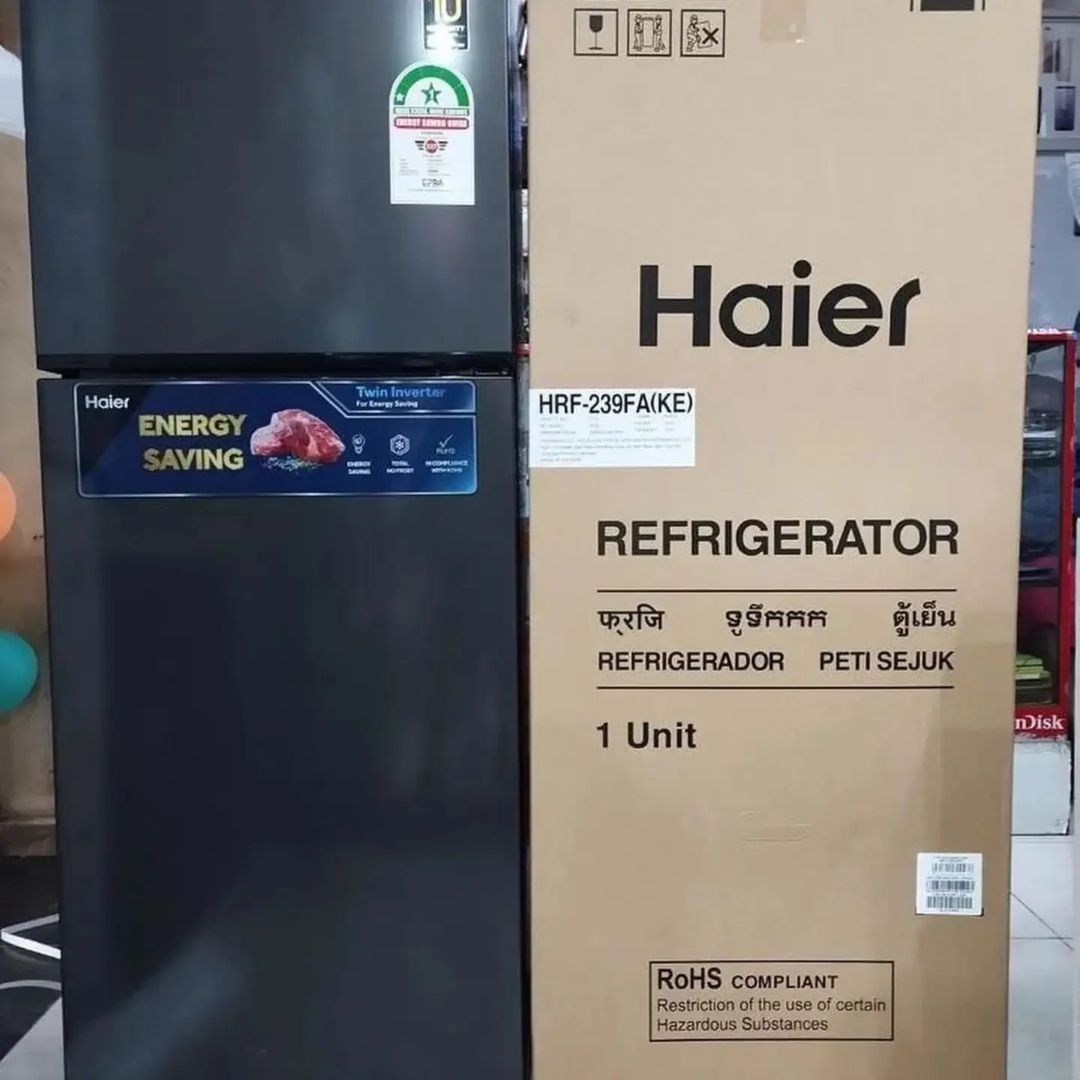 Haier 211L Double Door Fridge HRF-239FA