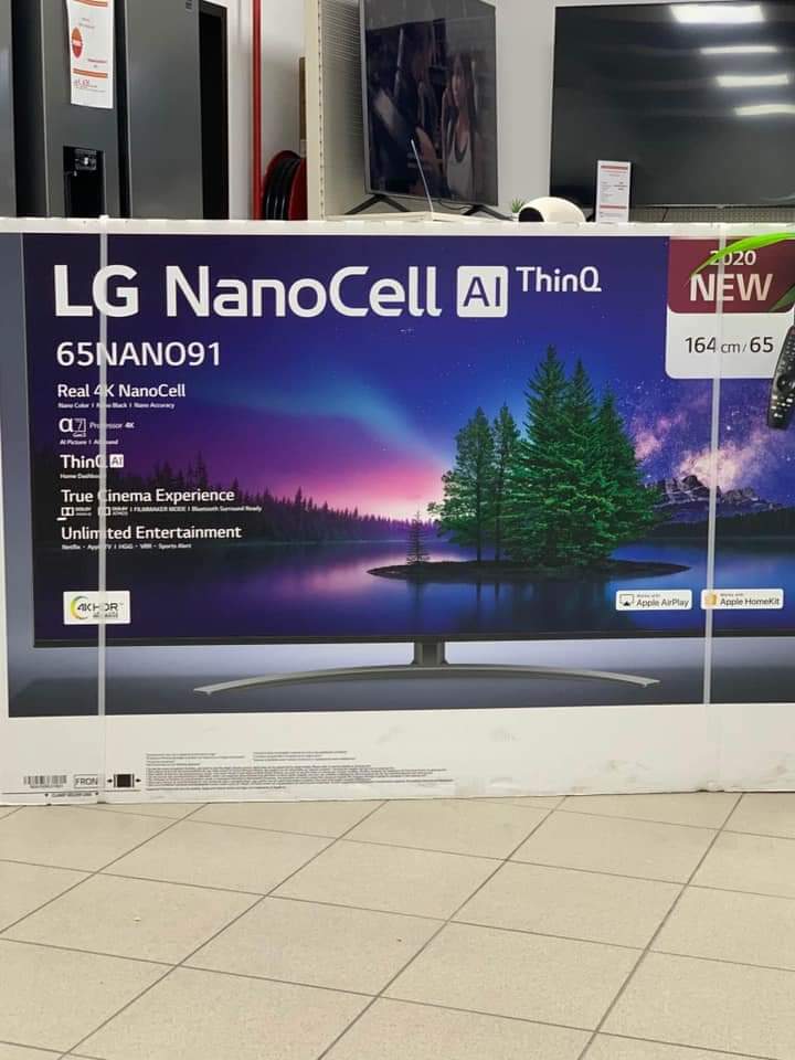 LG NANOCELL 65″ 65NANO916QA WebOS Smart Al ThinkQ Tv