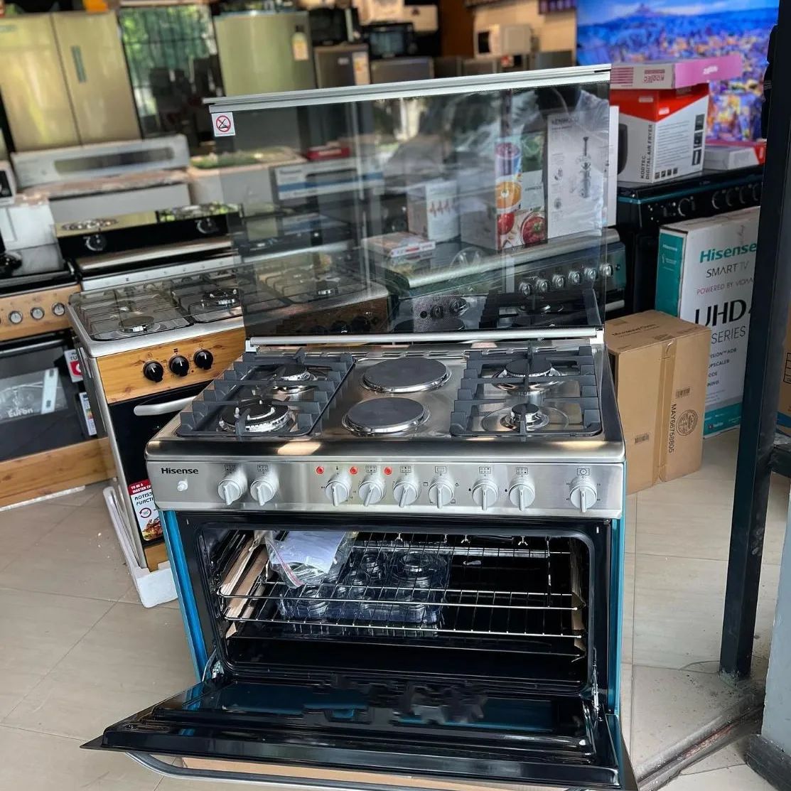 Hisense 4 gas 2 electric Cooker