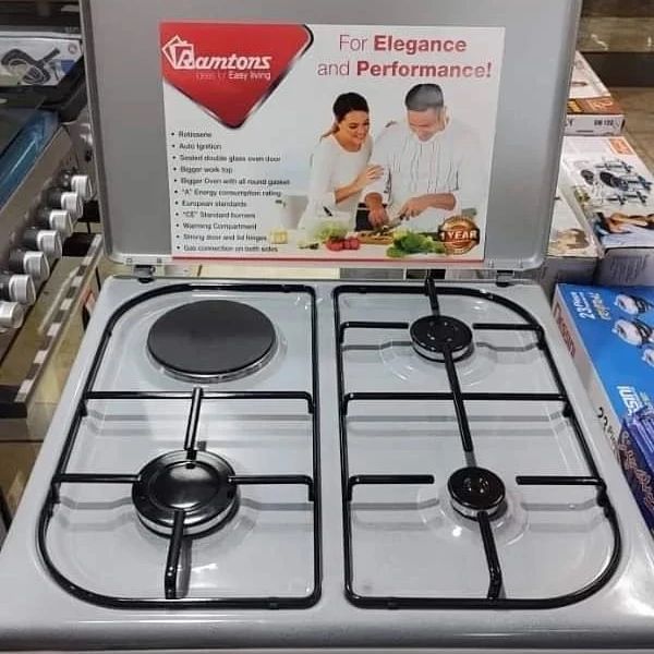 Ramtons 3g+1e 60×60 Silver Cooker- Rf/406